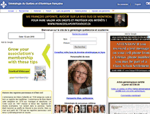 Tablet Screenshot of fr.nosorigines.qc.ca